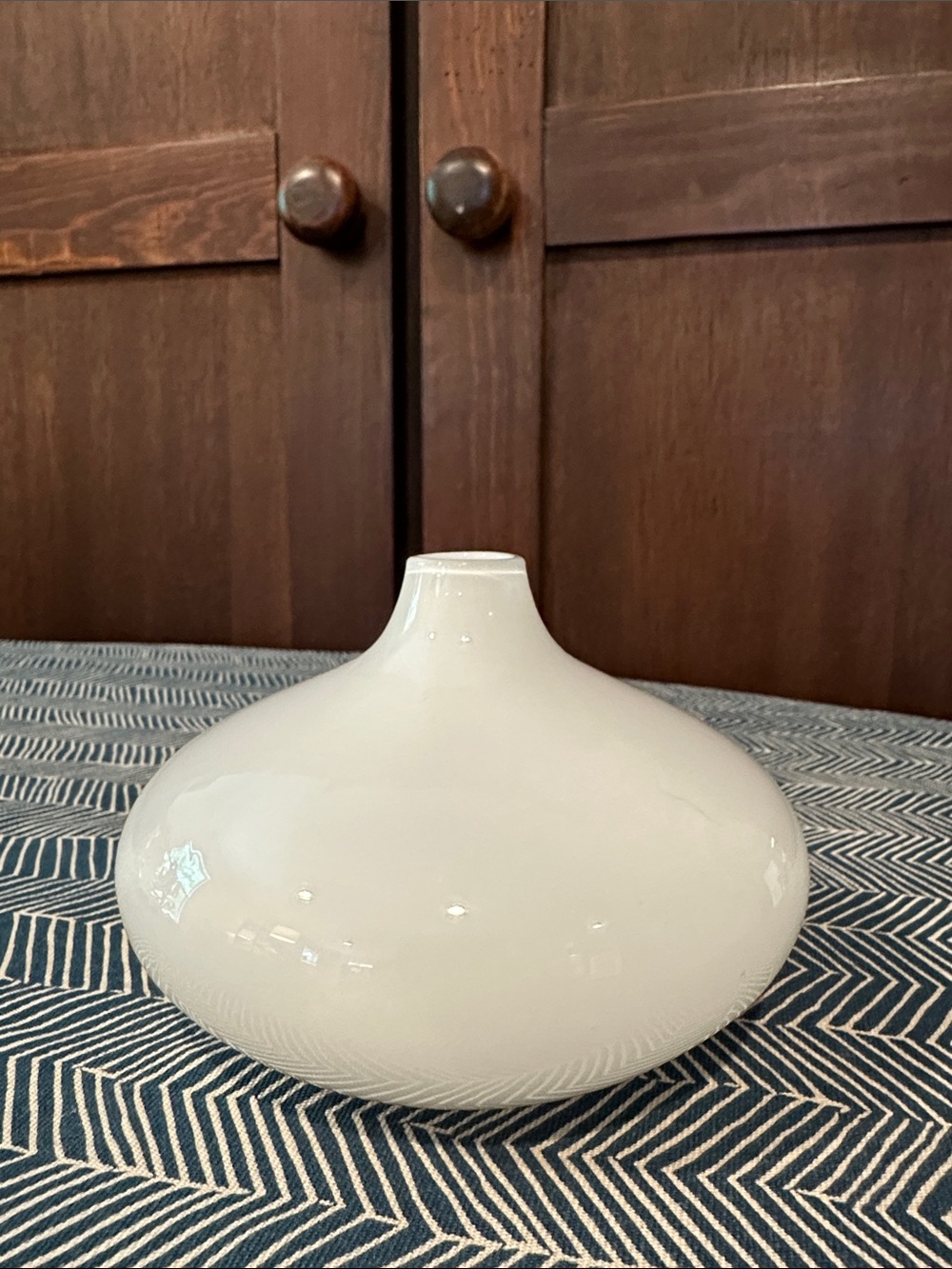 IKEA • milk glass vase or object
